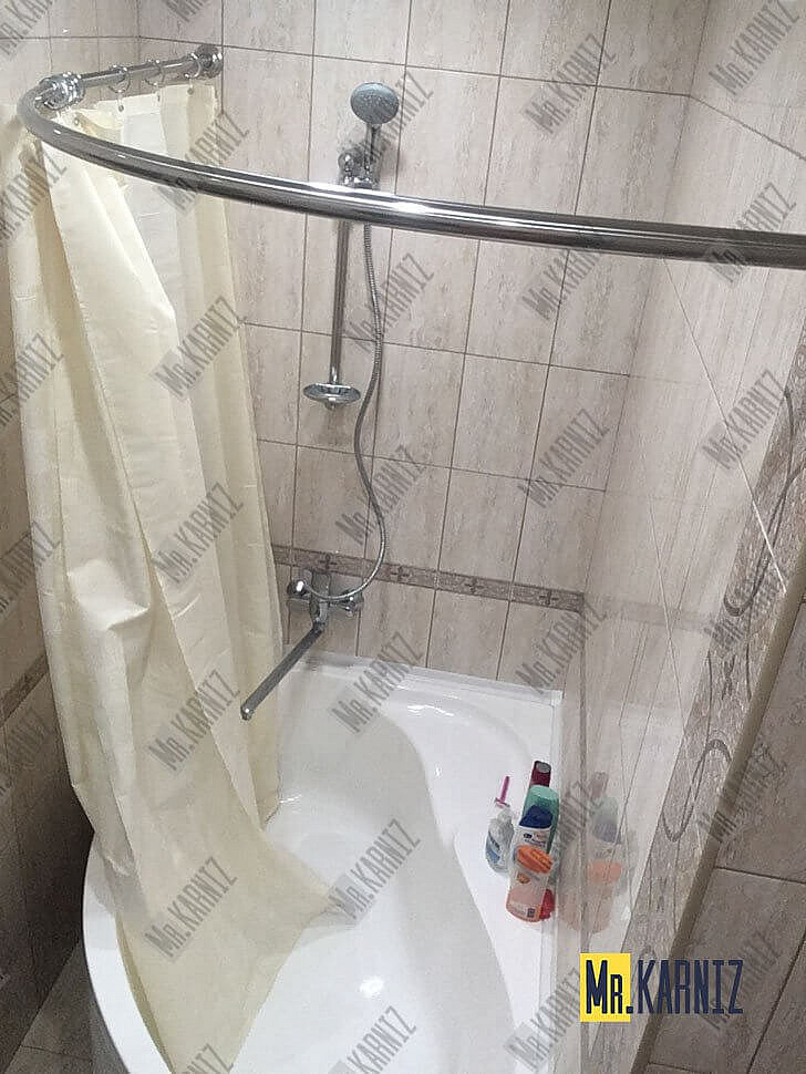 Карниз для ванны Balteco Duo Lumina 168х148 Усиленный 20 мм MrKARNIZ фото 14