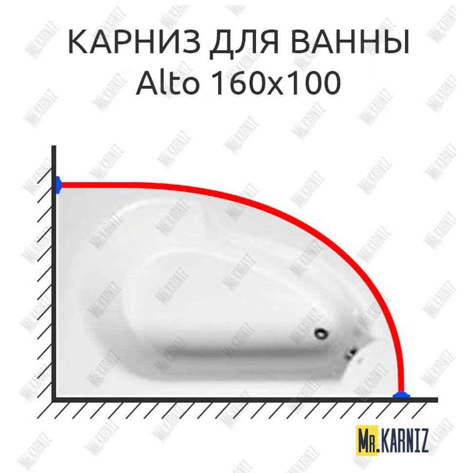 Карниз для ванны Kolpa-san Alto 160х100 Усиленный 20 мм MrKARNIZ Карниз для ванны Kolpa-san Alto 160х100 Усиленный 20 мм MrKARNIZ