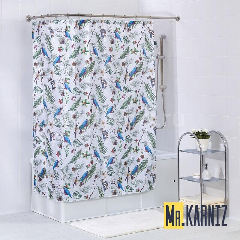Штора для ванной Branches of Bird