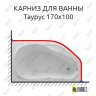 Карниз для ванны Aquatek Таурус 170х100 Усиленный 25 мм MrKARNIZ фото 1