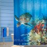 Штора для ванной Черепаха фото 1