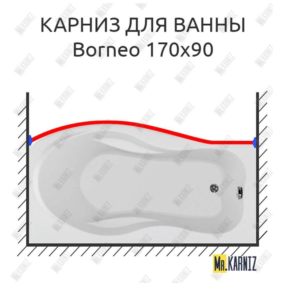 Карниз для ванны Aquanet Borneo Передний борт 170х90 Усиленный 20 мм MrKARNIZ Карниз для ванны Aquanet Borneo Передний борт 170х90 Усиленный 20 мм MrKARNIZ