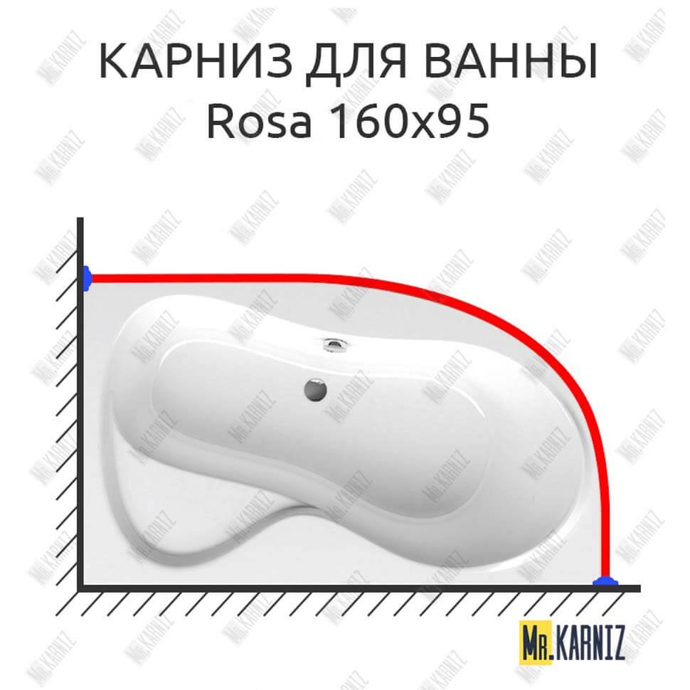 Карниз для ванны Ravak Rosa 160х95 Усиленный 20 мм MrKARNIZ Карниз для ванны Ravak Rosa 160х95 Усиленный 20 мм MrKARNIZ