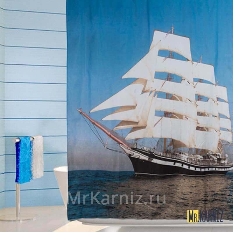 Штора для ванной SAIL Парус