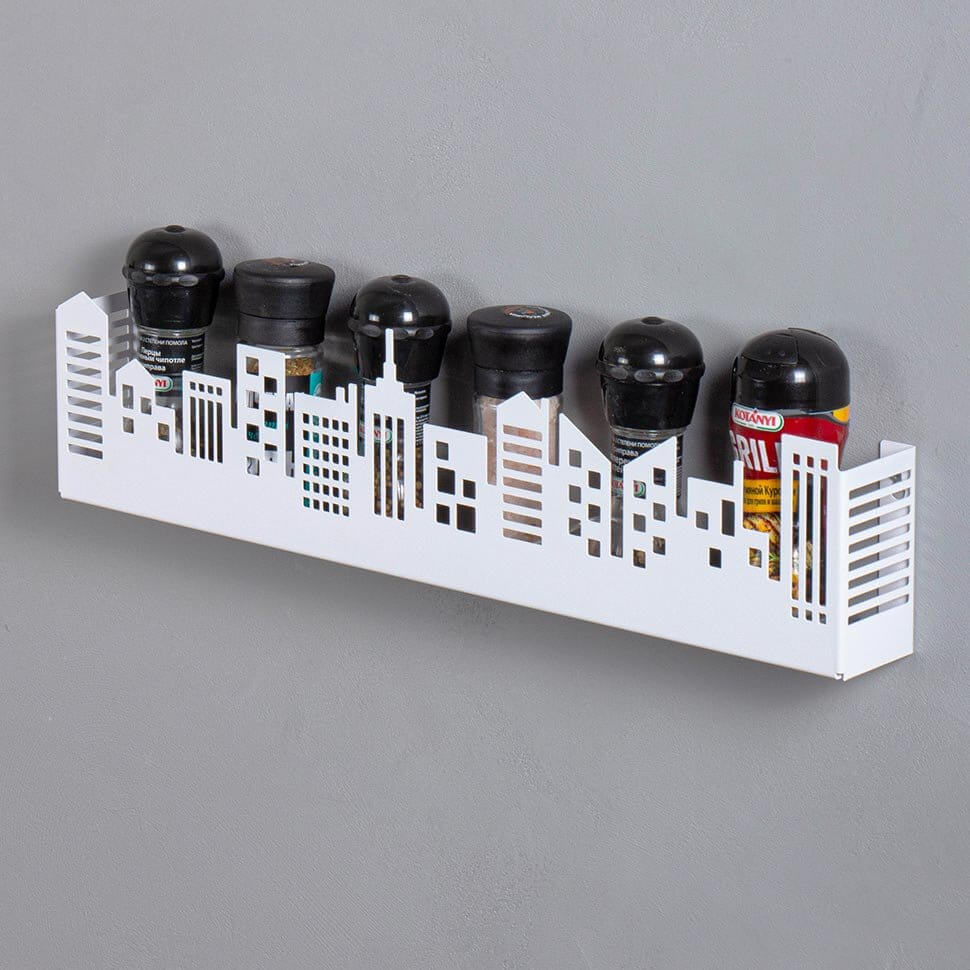 Полка для кухни для специй 50 см белая. Полочка для кухни металлическая Полка для кухни для специй 50 см белая. Полочка для кухни металлическая
