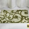 Коврик в туалет Узоры беж/зеленый фото 1