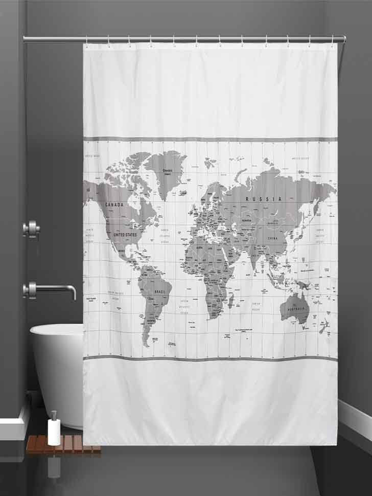 Штора для ванной 200х200 International Map I