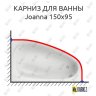 Карниз для ванны Cersanit Joanna 150х95 Усиленный 20 мм MrKARNIZ фото 1
