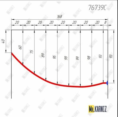 76739C Карниз по чертежу